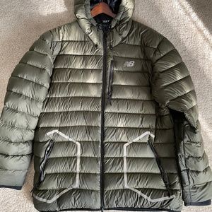 New Balance NB Mens Size XL Green Puffer Coat